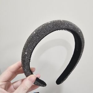 Elegant Black and Silver Headband